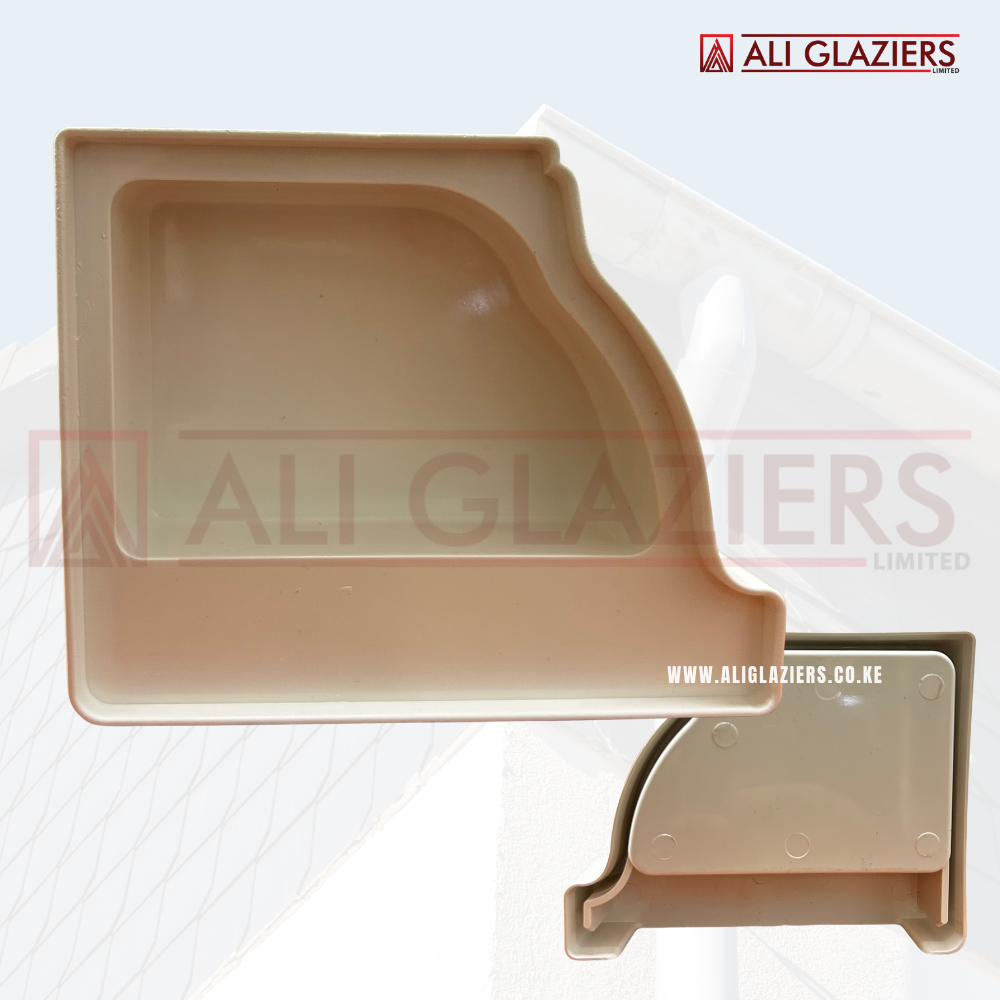 Square Gutter Stop End Fitting in Nairobi, Kenya | White PVC Gutter End ...